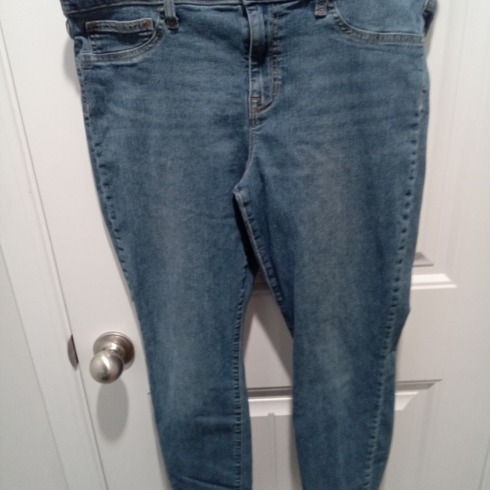 Gap Denim Favorite Jegging Size 12 Classic Women's Blue Jeans Fake Front Pockets